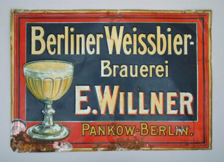 Reklameblechschild 